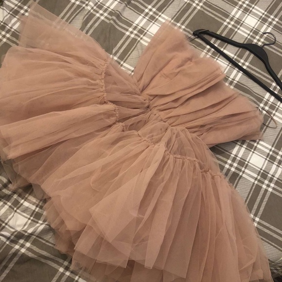 Pink/Nude Tulle Dress - Picture 2 of 3